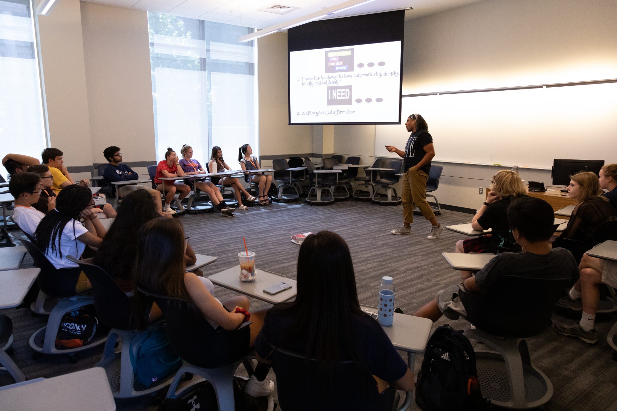 students sitting in a classroom