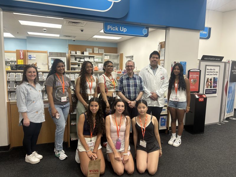 CVS Health Junior Scholars group photo at CVS Pharmacy
